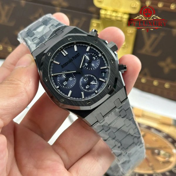 Audemars Piguet Royal Oak Chronograph 26240CE Black Ceramic Blue Dial 1:1 Best Replica Super Clone 41mm