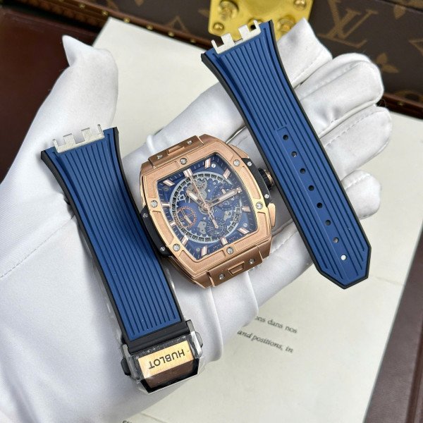 Hublot Spirit of Big Bang King Gold Blue Best Replica BBF 42mm