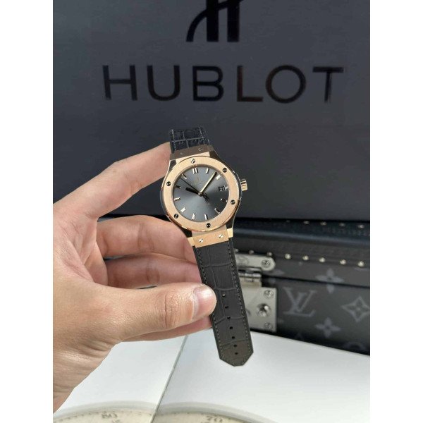 Hublot Classic Fusion King Gold Grey Dial Best Replica JJF 38mm