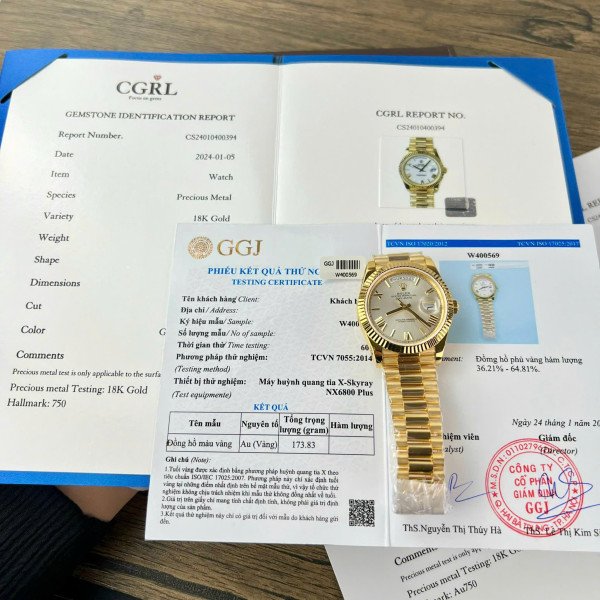 Rolex Day-Date 228238-0002 Silver Roman Index Dial 18K Gold Wrapped Best Replica V3 GMF 40mm