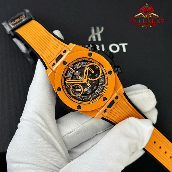 Hublot Big Bang Unico Orange Ceramic Chronograph Best Replica BBF 42mm