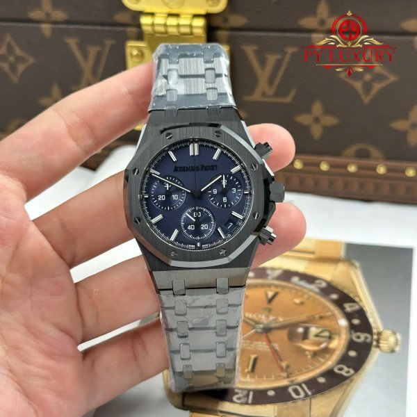 Audemars Piguet Royal Oak Chronograph 26240CE Black Ceramic Blue Dial 1:1 Best Replica Super Clone 41mm