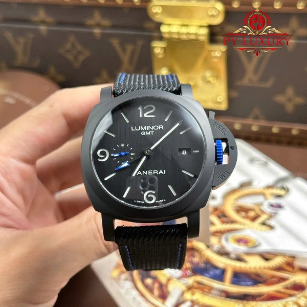Panerai Luminor GMT Bucherer Blue Limited Edition PAM1176 Textile Strap 1:1 Best Replica 44mm