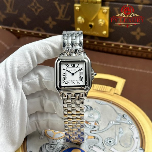 Cartier Panthère Large Model WSPN0016 Steel White Dial Best Replica 31mm x 42mm