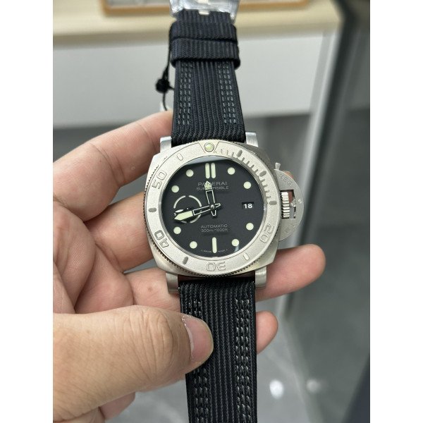 Panerai Submersible Mike Horn Edition PAM 984 Titanium Black Dial Black Strap Best Replica VSF 47mm