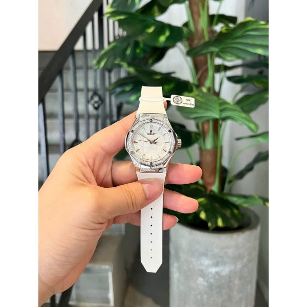 Hublot Classic Fusion Orlinski Titanium White Alternative Pavé Custom Moissanite 40mm