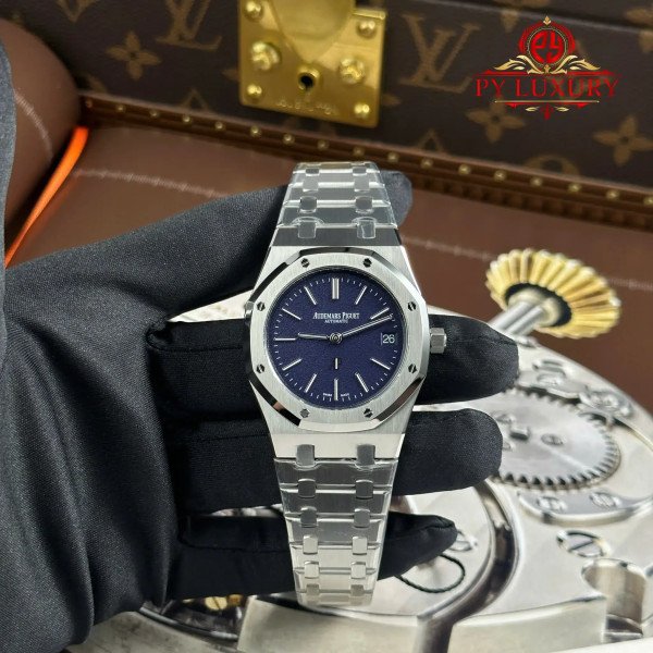 Audemars Piguet Royal Oak Jumbo Extra Thin 16202BC Blue Grained Tuscan Dial Best Replica 39mm