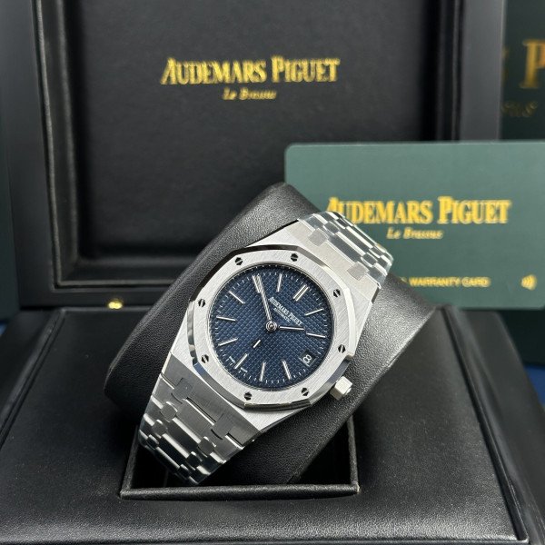 Audemars Piguet Royal Oak Jumbo Extra Thin 16202ST Blue Dial Best Replica 39mm