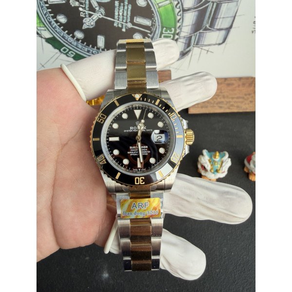Rolex Submariner Date 126613LN Two Tone Yellow Gold Black Dial 175g 1:1 Super Clone ARF 41mm