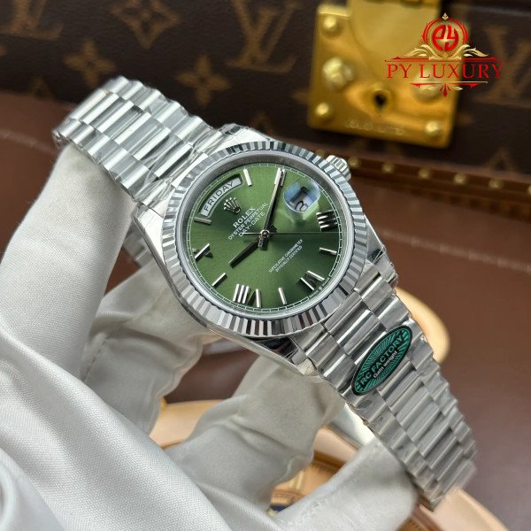 Rolex Day-Date 228239-0033 Olive Green Dial 1:1 Super Clone 210g RC Factory 40mm