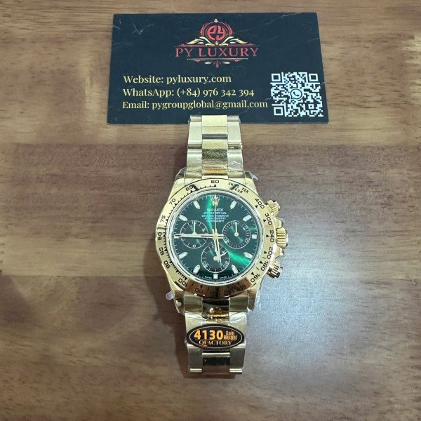 Rolex Daytona John Mayer 116508 Yellow Gold Green Dial Gain Weight 175g Best Replica QF 40mm