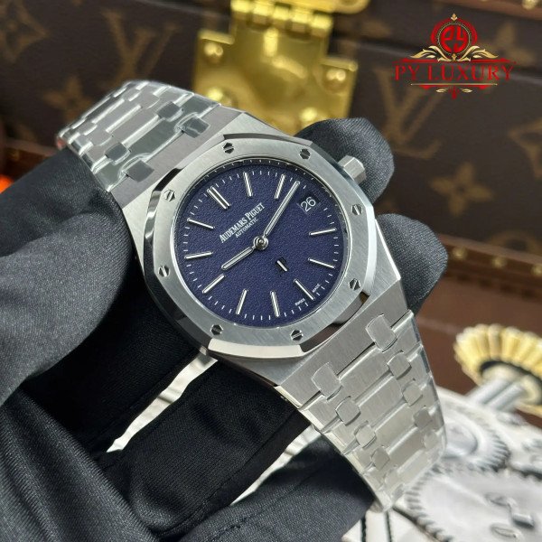 Audemars Piguet Royal Oak Jumbo Extra Thin 16202BC Blue Grained Tuscan Dial Best Replica 39mm