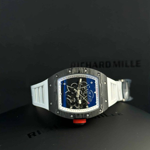 Richard Mille RM055 Bubba Watson Carbon Fiber White Legend Best Replica ZF 42.7 x 49.9mm