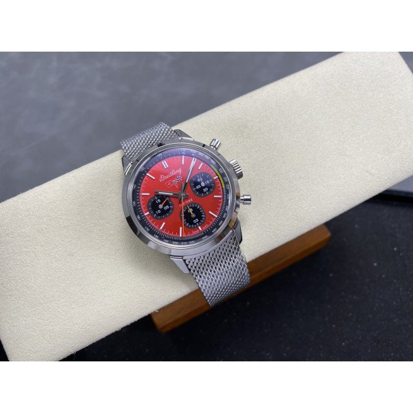 Breitling Top Time B01 Chevrolet Corvette AB01761A1K1A1 Red Dial Metal Bracelet Best Replica BLS 41mm