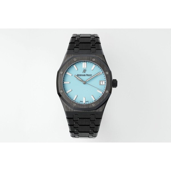 Audemars Piguet Royal Oak 15500 Black Ceramic Turquoise Dial Super Clone APSF 41mm
