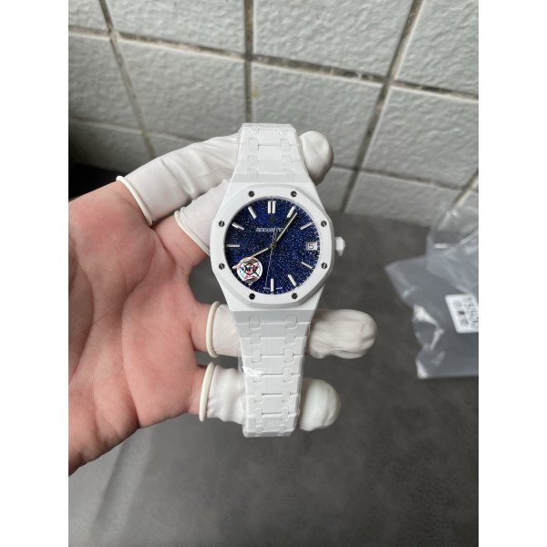 Audemars Piguet Royal Oak 15500 White Ceramic Starry Sky Dial 1:1 Best Replica APSF 41mm