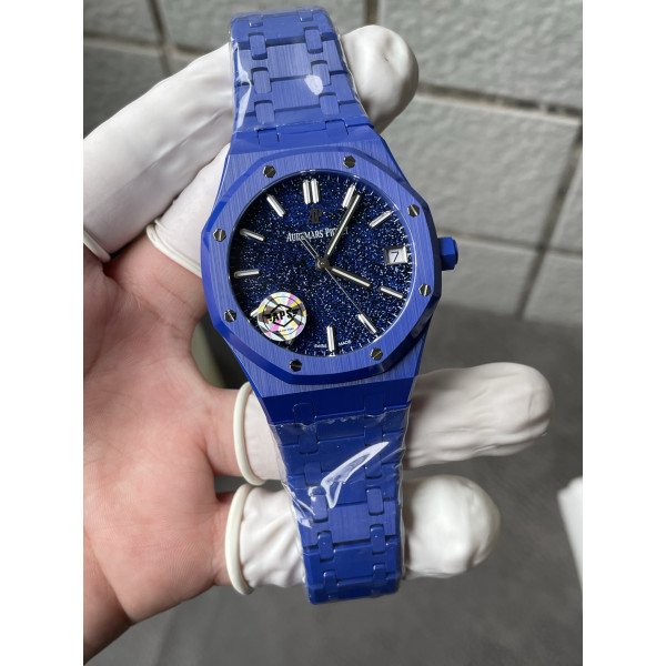 Audemars Piguet Royal Oak 15500 Blue Ceramic Starry Sky Dial 1:1 Best Replica APSF 41mm