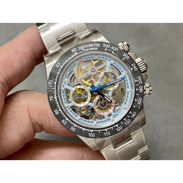 Rolex Daytona Artisans de Genève Montoya Skeleton Dial Carbon Bezel Best Replica Sonic Factory 40mm
