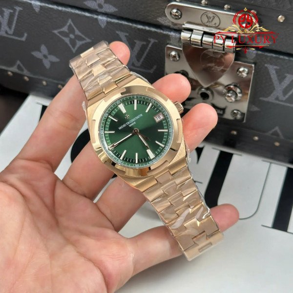 Vacheron Constantin Overseas 4500V Rose Gold Green Dial 1:1 Best Replica 41mm