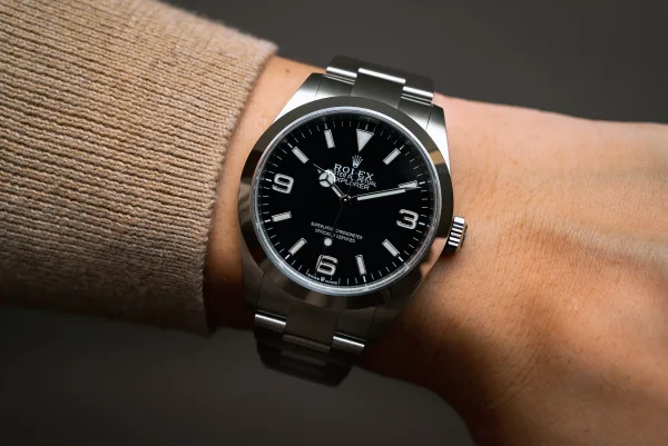 Rolex Explorer 40mm reference 224270 front facing product shot