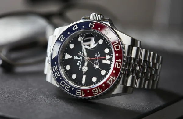 Rolex GMT-Master II Pepsi on wrist showing the coveted blue-red bezel