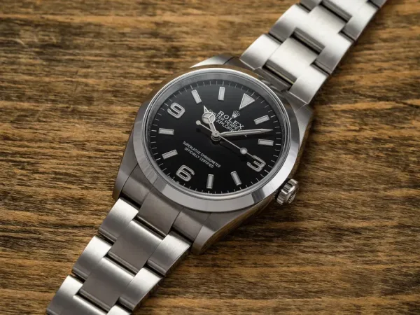 Rolex Explorer black dial on Oyster bracelet 36mm reference 124270