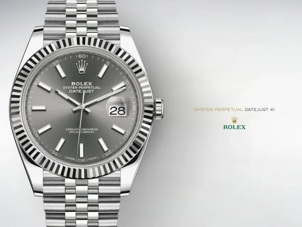 Rolex Datejust Rhodium Dial Fluted Bezel Jubilee Bracelet 