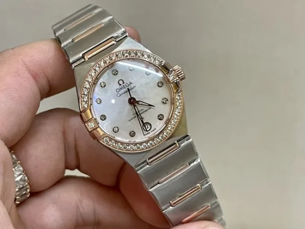 CollectOmega Constellation Women's Steel Strap Quartz Wristwatch Good Quality