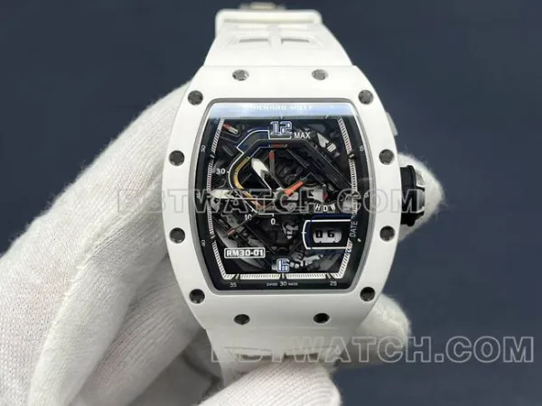 Richard Mille RM30-01 white ceramic replica modified model