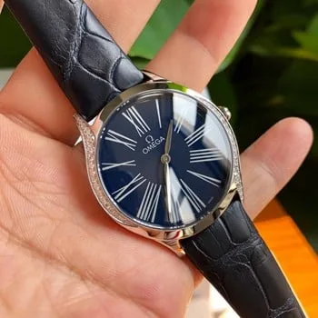 How to tell whether an Omega watch is authentic or fake, Omega colored diamond watch